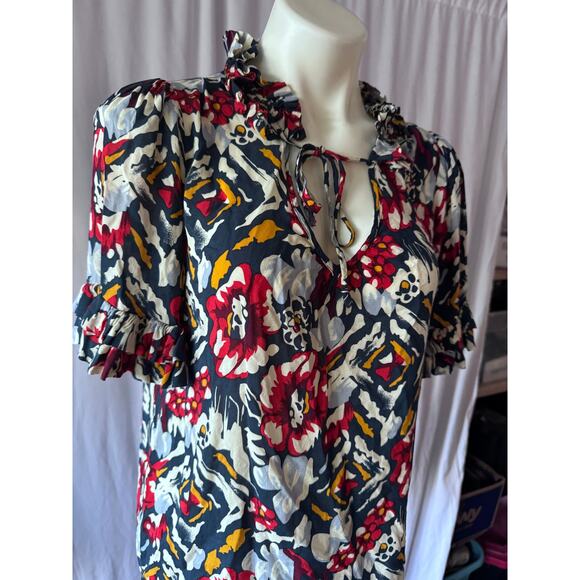 Odille Anthropologie Ruffle Blouse - 6 - Picture 2 of 8